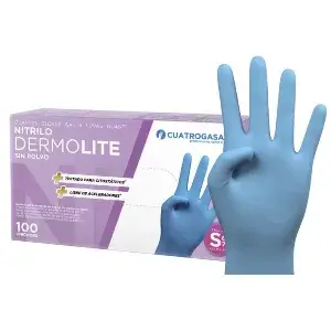 Guantes nitrilo sin talco talla pequeña