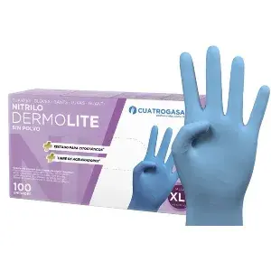 Guantes nitrilo sin talco talla grande