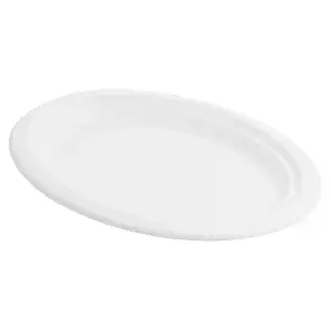 Plato pulpa blanco oval 180x260mm