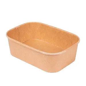 Ensaladera oval kraft fsc 650cc 170x120x50mm