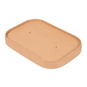 Tapa carton kraft fsc para ensaladeras ovales 170x120mm