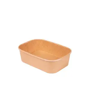 Ensaladera oval mini kraft fsc 150cc 110x100x33mm