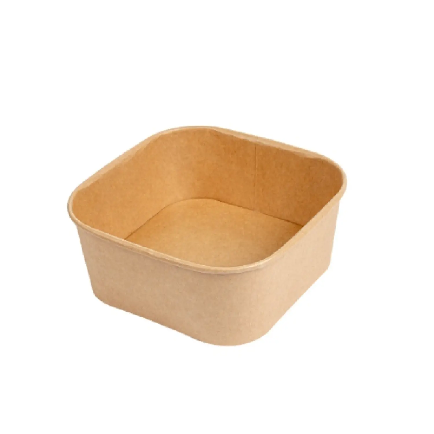 Ensaladera cuadrada kraft fsc 1250cc 170x170x75mm
