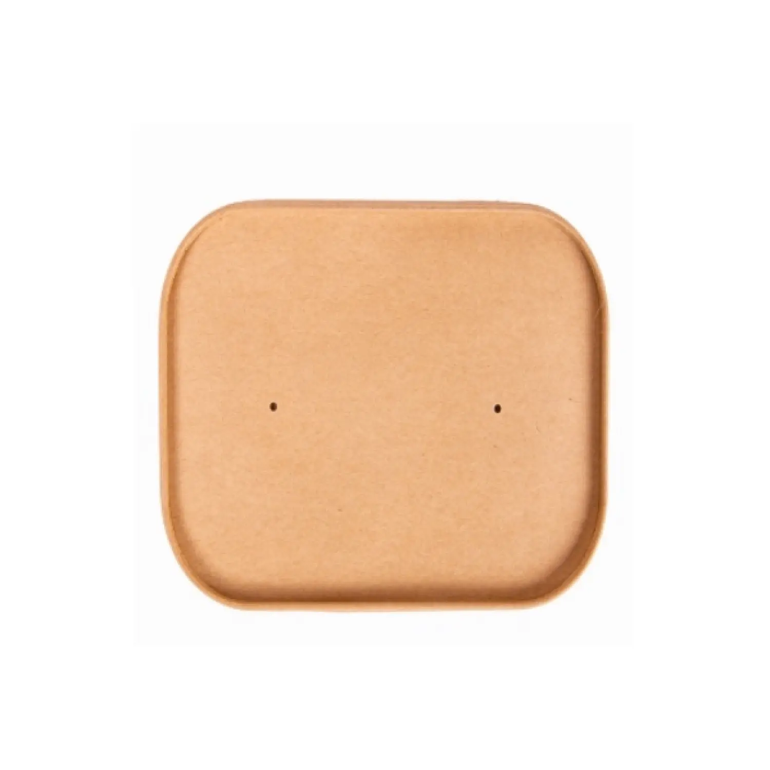 Tapa carton kraft fsc para ensaladera cuadrada 170x170mm
