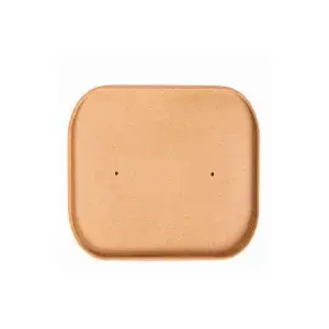 Tapa carton kraft fsc para ensaladera cuadrada 170x170mm