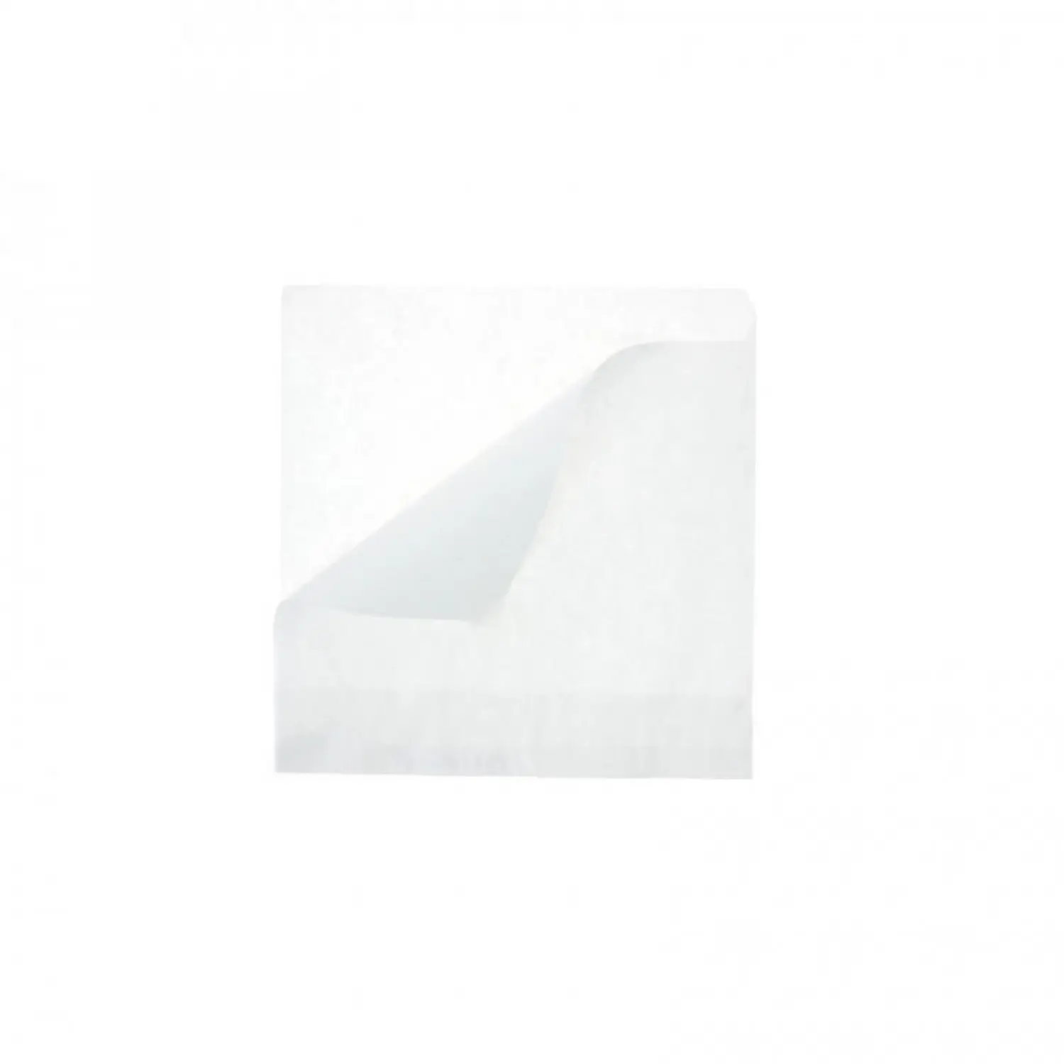 1000 Uds. Papel antigrasa con doble apertura blancos (13x12cm) | Ref: 100770001C