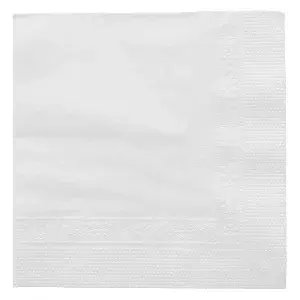 Tovaglioli 2 veli  18 g/m2 20x20 cm bianco tissue (4800 unità)