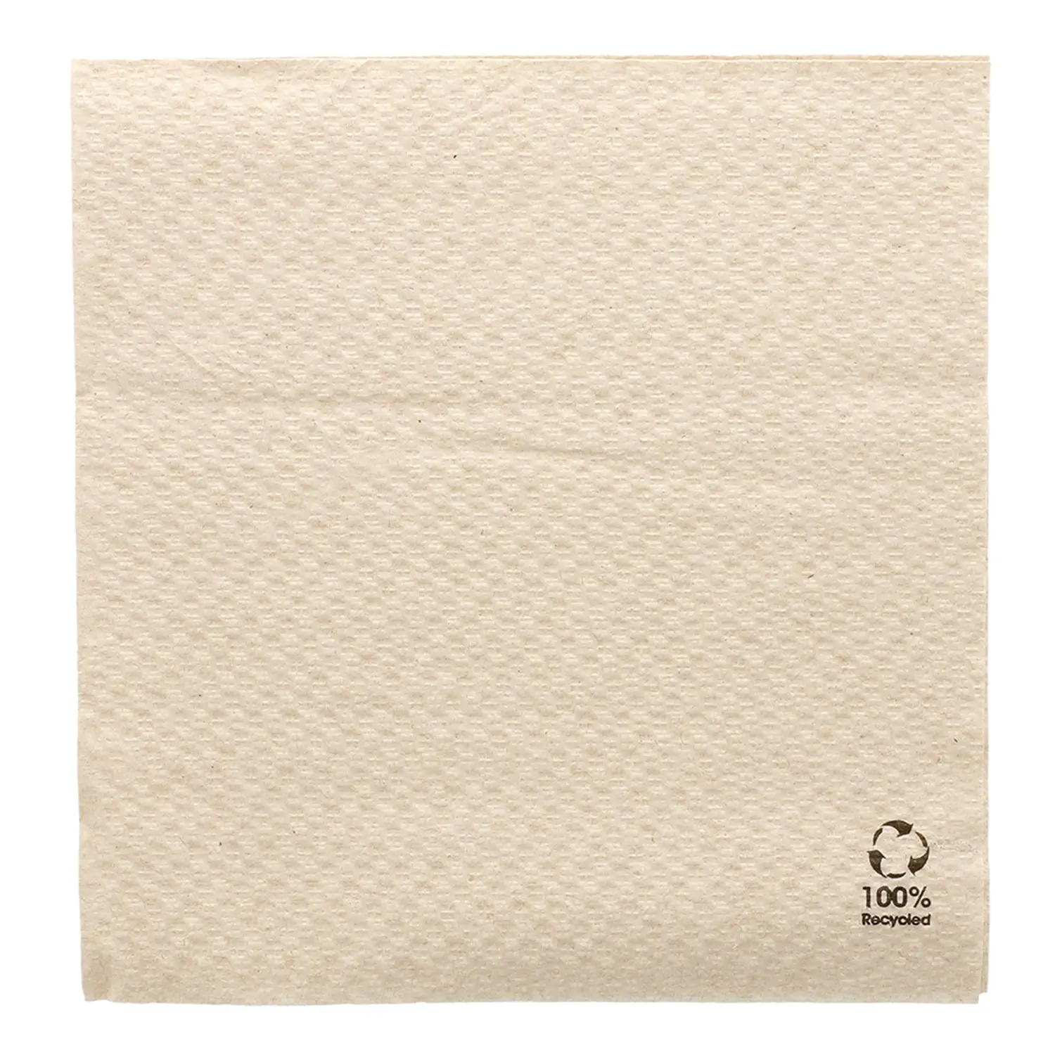 Tovaglioli ecolabel 1 velo feel green  23 g/m2 33x33 cm naturale tissue riciclato (3000 unità)