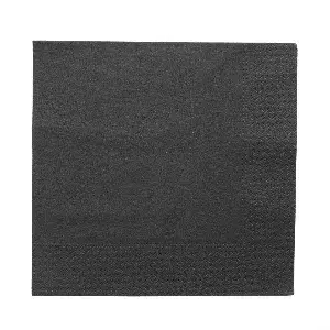 Tovaglioli ecolabel 2 veli  18 g/m2 39x39 cm nero tissue (1600 unità)