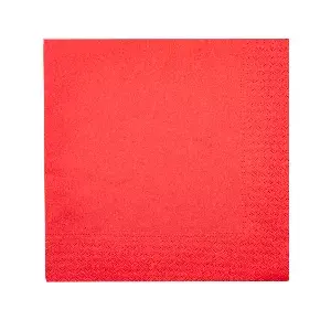 Tovaglioli ecolabel 2 veli  18 g/m2 39x39 cm rosso tissue (1600 unità)