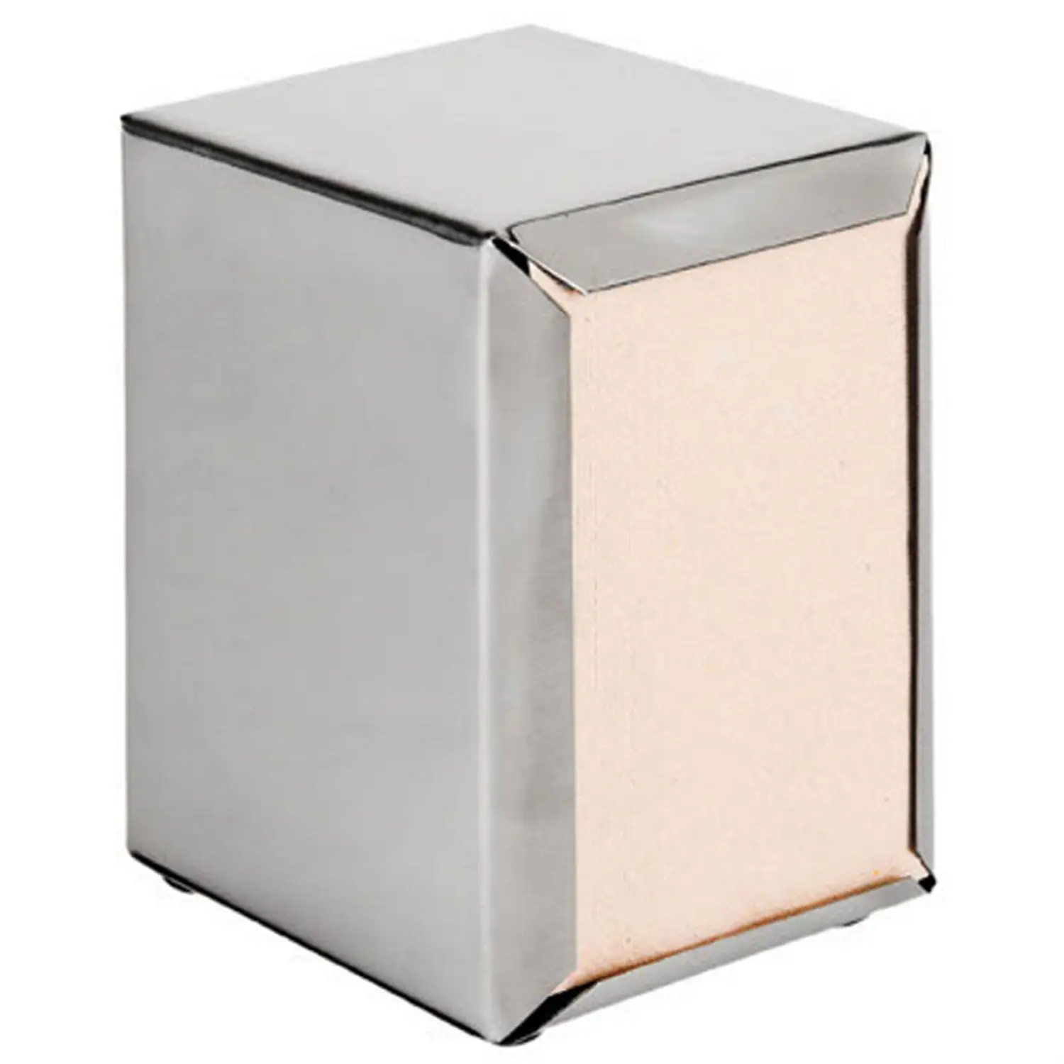 Dispenser per tovaglioli mini servis   11x9x13,5 cm argento acciaio inox (12 unità)