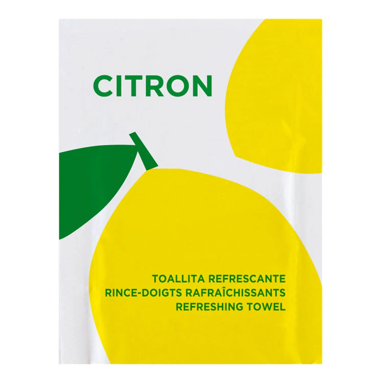Salviette rinfrescante citron 45 g/m2 6x8 cm bianco cellulosa (2000 unità)