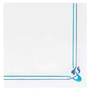 Tovaglioli ecolabel double point 'maxim bleu' 18 g/m2 40x40 cm bianco tissue (1200 unità)