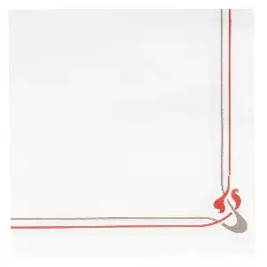 Tovaglioli double point 'maxim bordeaux' 18 g/m2 40x40 cm bianco tissue (1200 unità)