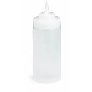Botella exprimible con boca de 63 mm 475 ml 7 x 7 x 20,5 cm (6 unids)