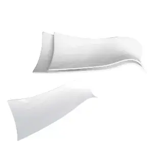 Piatti forma tegola   26 cm bianco porcellana (6 unità)