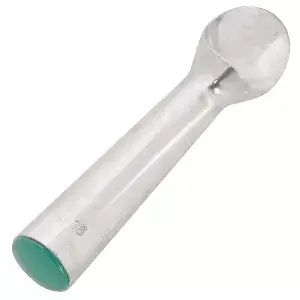 Cucchiaio gelato 16 palle/litro  74 ml 4,5x17,7 cm verde alluminio (1 unità)