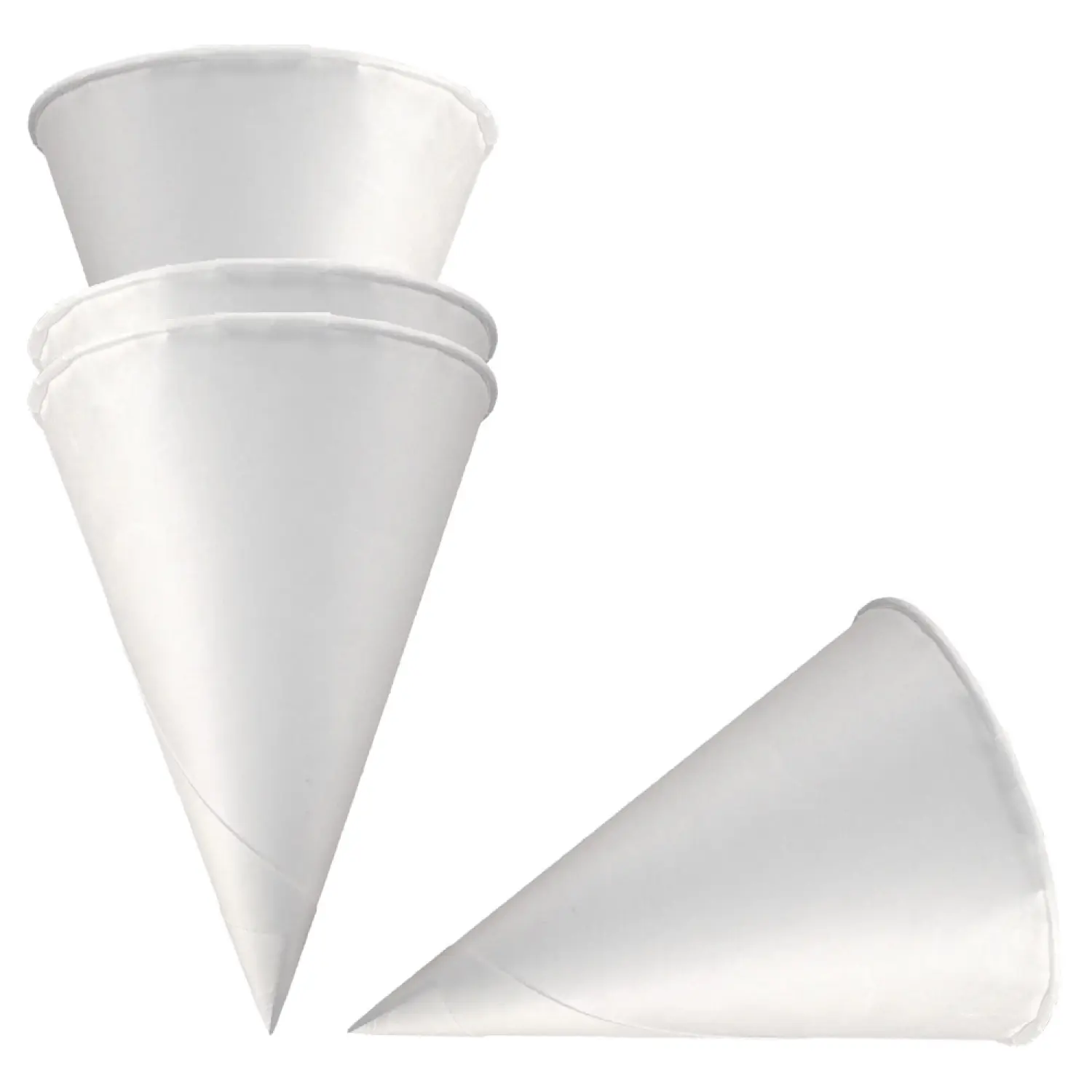 Conos agua  120 ml 120 g/m2 ø 6,4x8,7 cm blanco papel (5000 unid.)