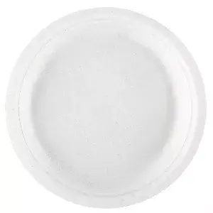 Piatti bionic  ø 18x1,8 cm bianco bagassa (1000 unità)