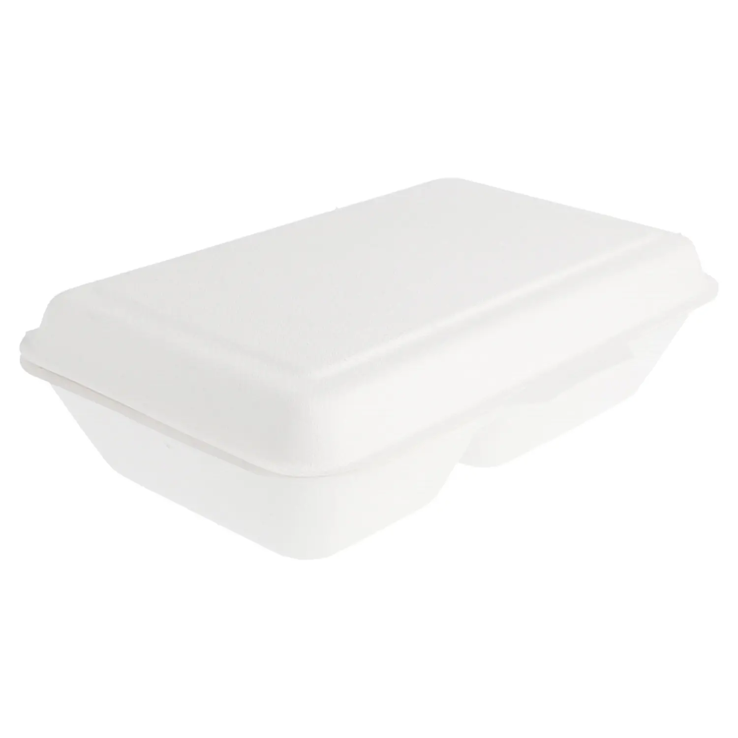 Contenitori 2 scomparti bionic 1 l 16,5x22,5x6,4 cm bianco bagassa (500 unità)
