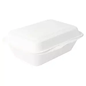 Contenitori bionic 600 ml 13,6x18,2x6,4 cm bianco bagassa (1000 unità)