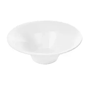 Coppe per zuppe scanalati 500 ml ø 20,4x7,3 cm bianco porcellana (4 unità)