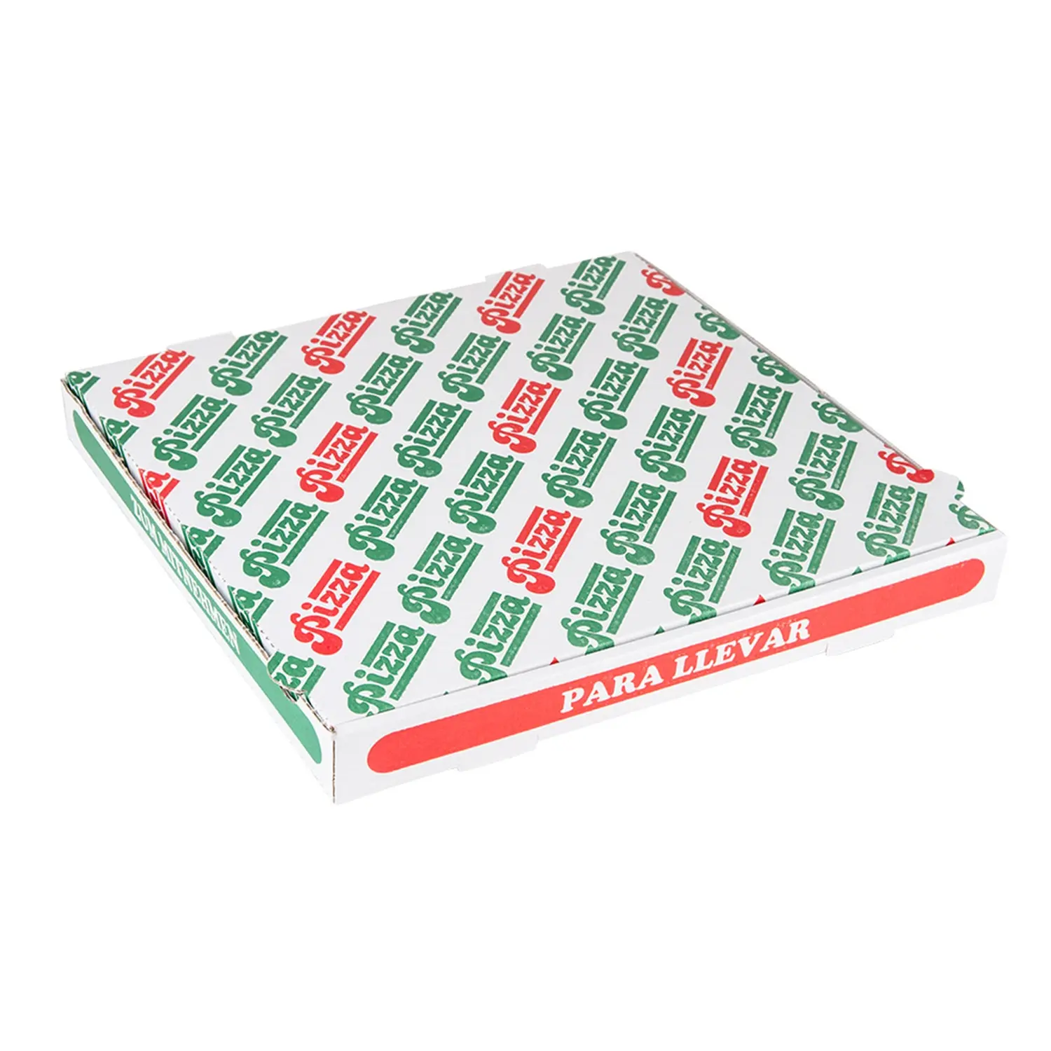 Caixas de pizza  348 g/m2 36x36x4 cm branco cartão microcanal (100 unidade)