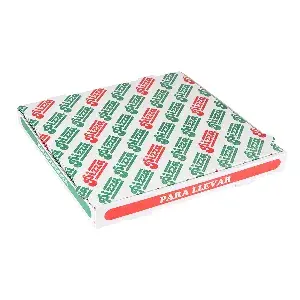 Cajas de pizza  348 g/m2 36x36x4 cm blanco cartón microcanal (100 unid.)