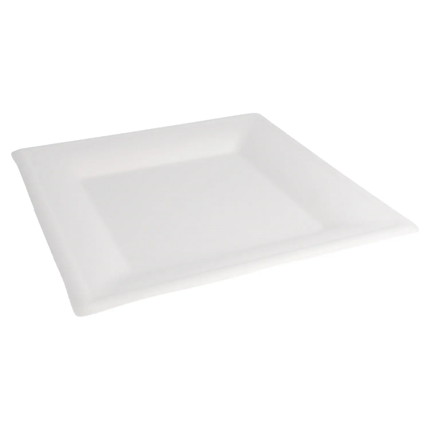 Piatti quadrati bionic  26,2x26,2x1,4 cm bianco bagassa (500 unità)