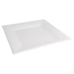 Piatti quadrati bionic  26,2x26,2x1,4 cm bianco bagassa (500 unità)