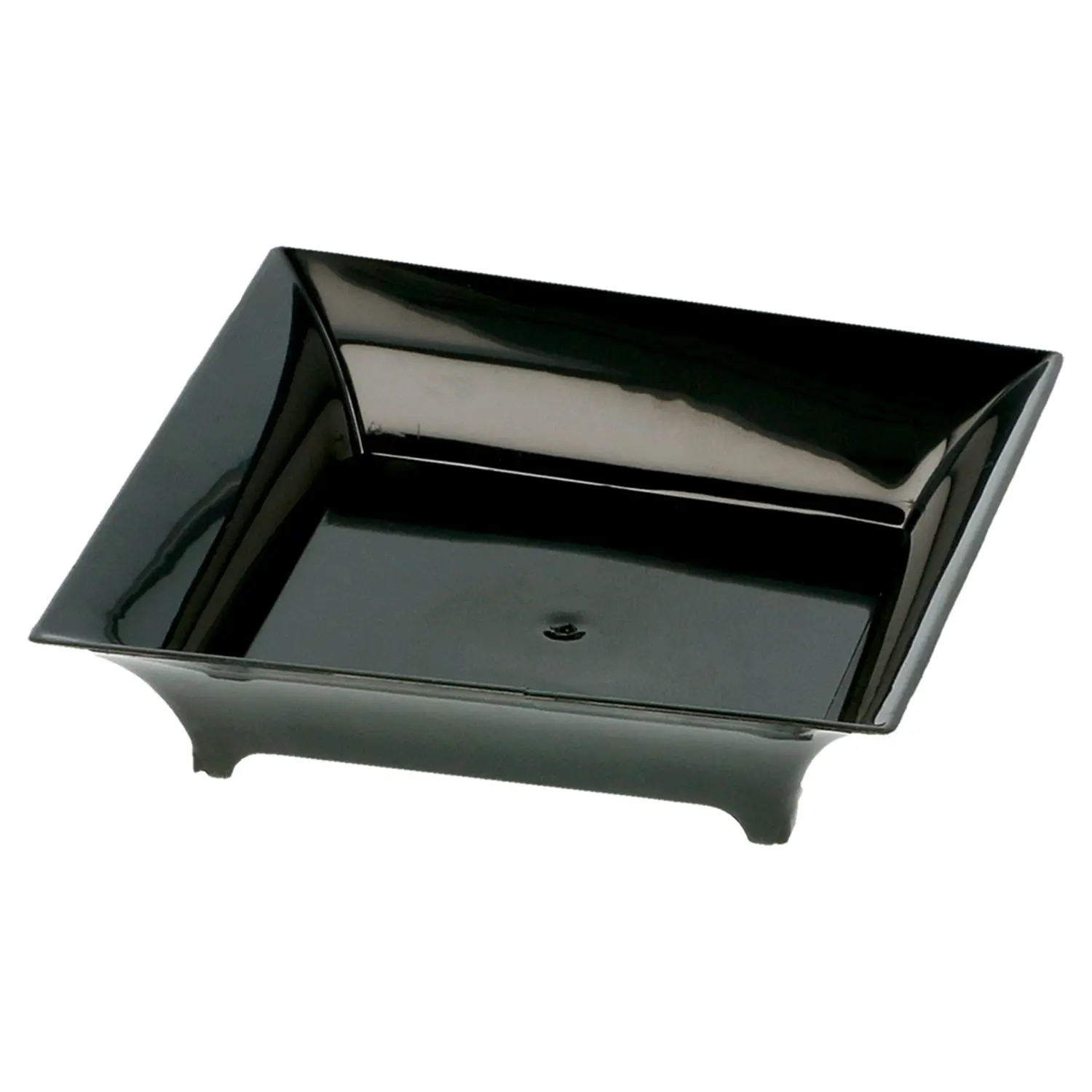 Contenitori aperitivo quadrato  36 ml 6,3x6,3x1,5 cm nero ps (720 unità)