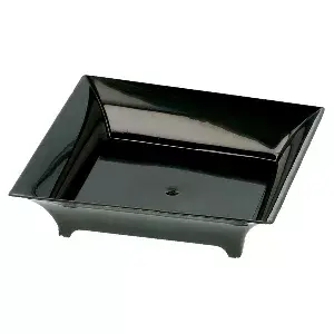 Contenitori aperitivo quadrato  36 ml 6,3x6,3x1,5 cm nero ps (720 unità)