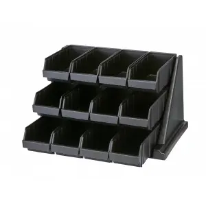 KIT DE SPORTE CON 12 ORGANIZADORES 64,8 x 54,3 x 36,2 cm Negro