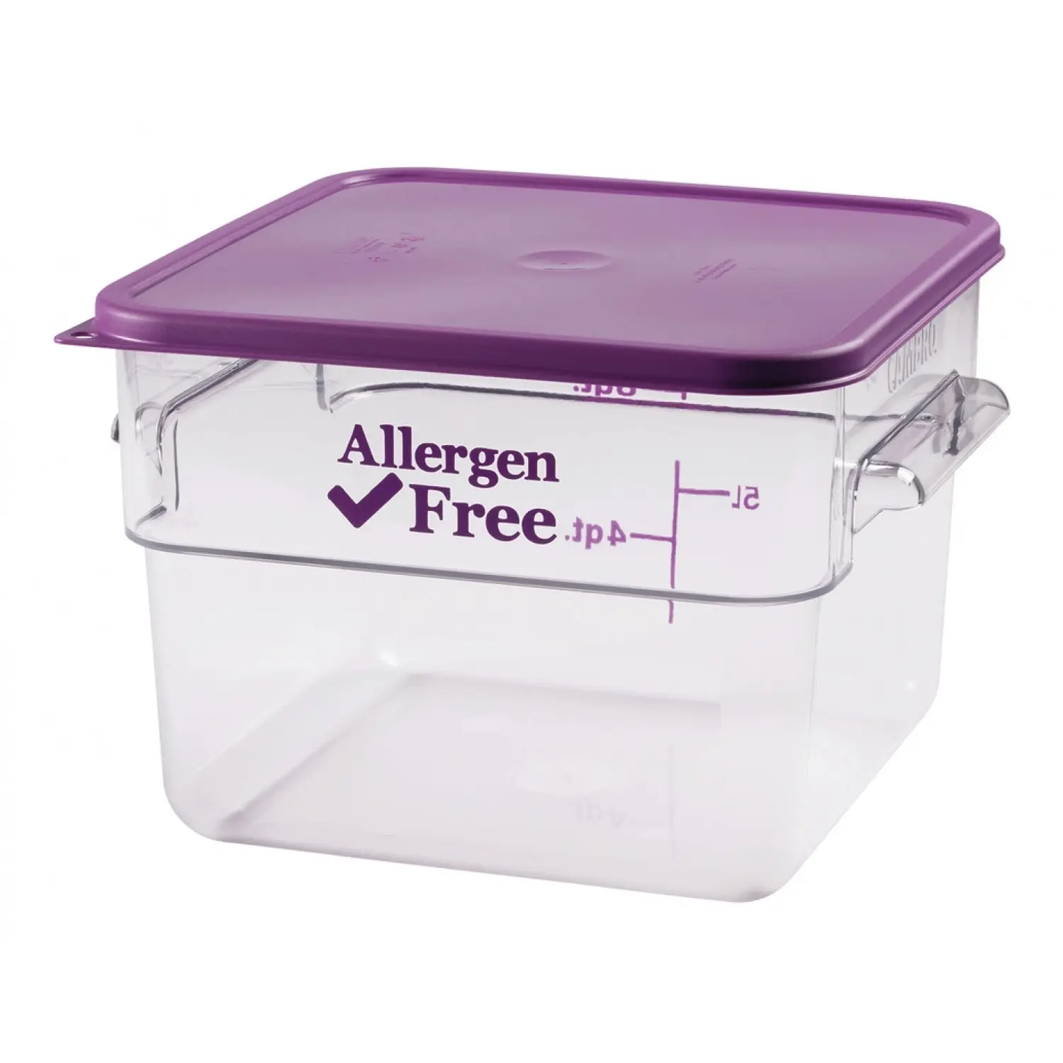 RECIPIENTE CUADRADO Allergen free 11,4 L 25,6 x 31 x 21 cm