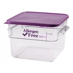 RECIPIENTE CUADRADO Allergen free 11,4 L 25,6 x 31 x 21 cm
