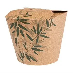 Ricipienti multiuso per microonde feel green 780 ml 275 + 25 pe g/m2 ø9x9 cm marrone cartone (50 unità)