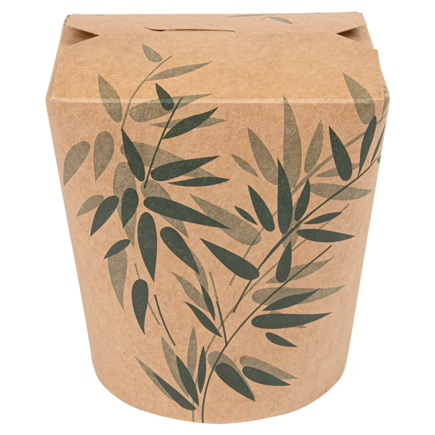 Ricipienti multiuso per microonde feel green 960 ml 275 + 25 pe g/m2 ø9x10,8 cm marrone cartone (50 unità)