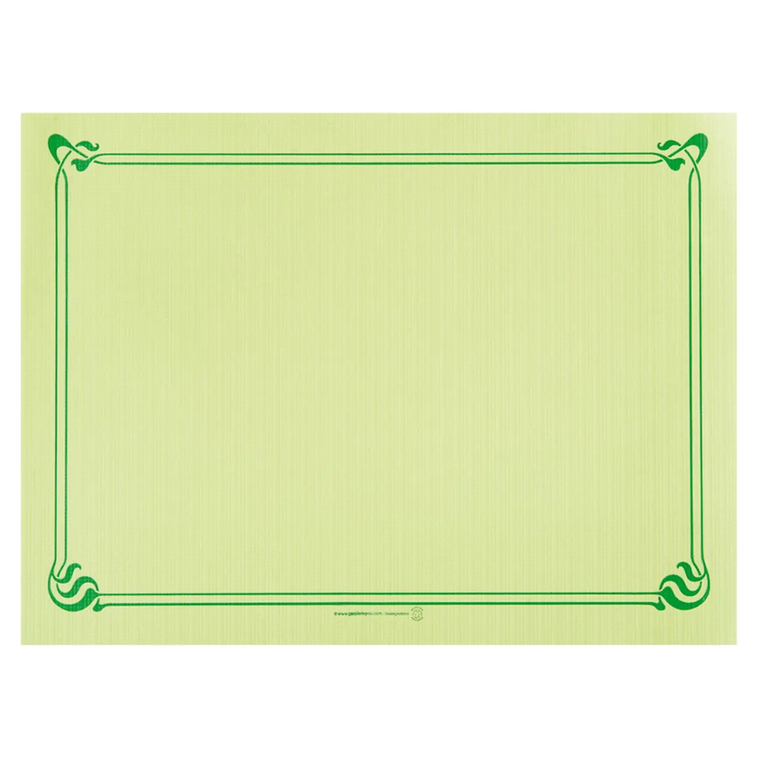 Tovagliette  48 g/m2 31x43 cm verde anice cellulosa (2000 unità)