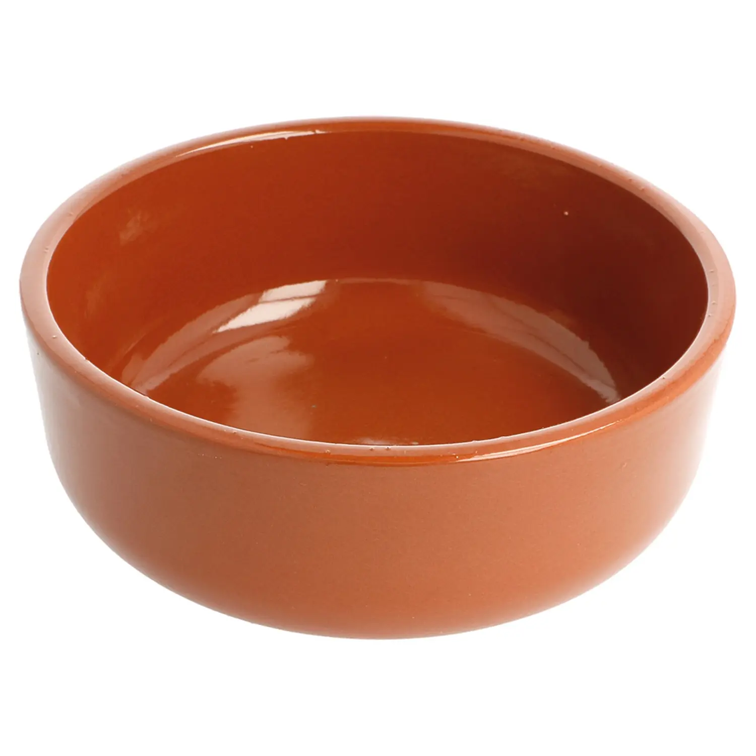Recipiente em louça para salada  812 ml ø 17,1x5,38 cm castanho avermelhado cerâmica (8 unidade)