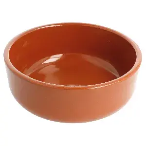 Recipiente em louça para salada  812 ml ø 17,1x5,38 cm castanho avermelhado cerâmica (8 unidade)