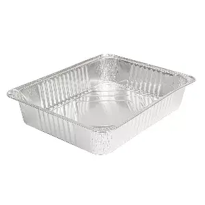 Contenitore rettangolare  2130 ml 27x21x4,8 cm alluminio (600 unità)