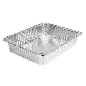 Contenitore rettangolare  2450 ml 31,4x21,3x4,3 cm alluminio (450 unità)