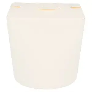Envases multiuso microondables  780 ml 305 + 18 pe g/m2 ø9x9 cm blanco cartoncillo (50 unid.)