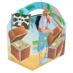 Cajas menu infantil 'piratas' 320 g/m2 15,50x10,50x17,50 cm cuatricromía cartoncillo (300 unid.)
