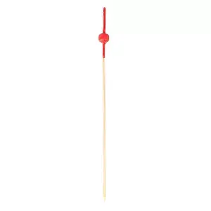 Spiedini perla rossa bamboo  12 (h) cm naturale bambù (100 unità)
