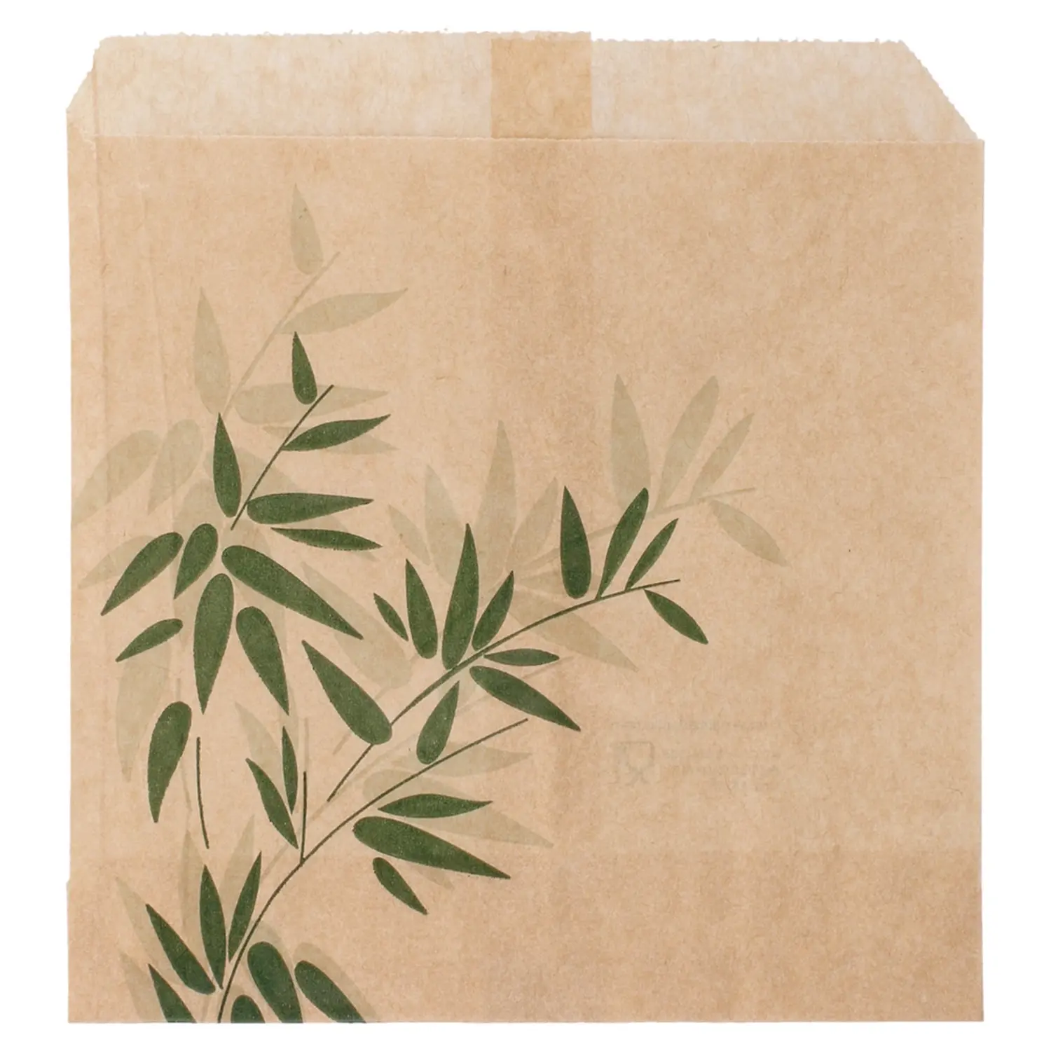 Sacos de frita feel green - pfas free  34 g/m2 12x12 cm natural perg.anti-gordura (1000 unidade)