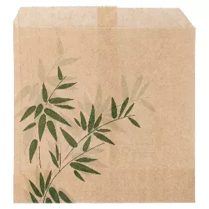 Sacchetti per frittura feel green - pfas free  34 g/m2 12x12 cm naturale pergamana antigrassi (1000 unità)