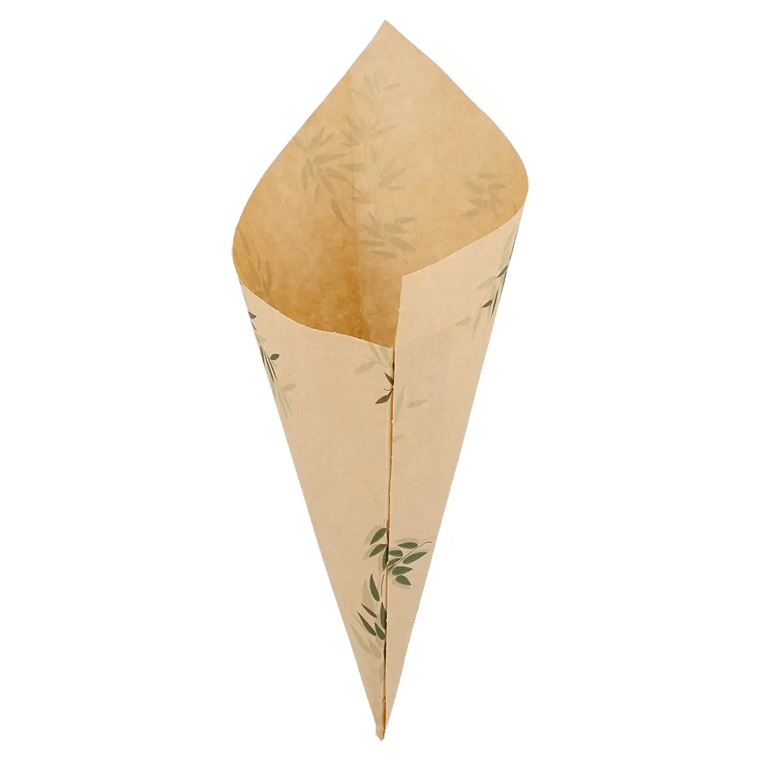 Sacchetti a punta feel green - pfas free 100 g 70 g/m2 24x17 cm naturale pergamana antigrassi (2000 unità)