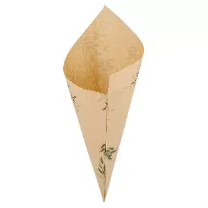 Sacchetti a punta feel green - pfas free 100 g 70 g/m2 24x17 cm naturale pergamana antigrassi (2000 unità)