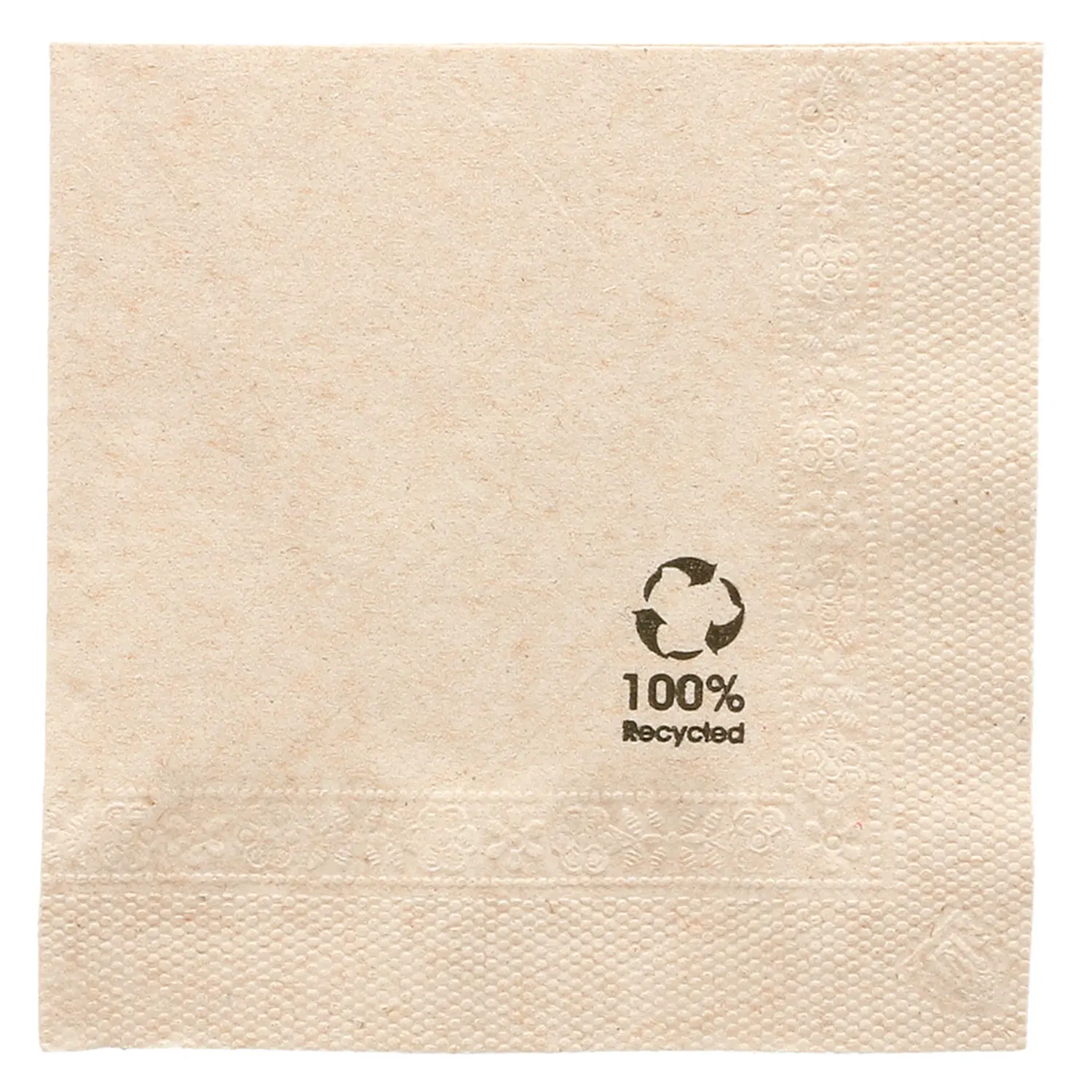 Tovaglioli ecolabel 2 veli feel green  18 g/m2 20x20 cm naturale tissue riciclato (4800 unità)